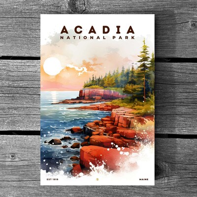 Acadia National Park Poster, Travel Art, Office Poster, Home Decor | S8 - image3
